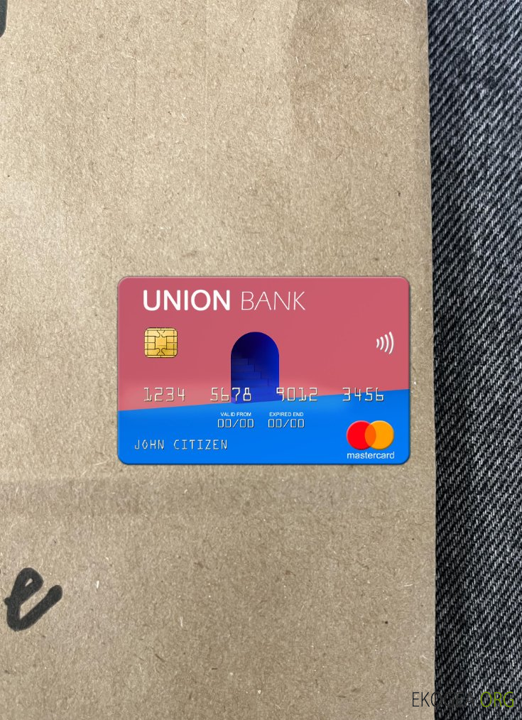 Albanie Union Bank mastercard photolook recto